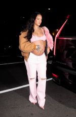 Pregnant RIHANNA Out for Dinner at Nice Guy in West Hollywood 04/11/2022