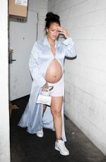 Pregnant RIHANNA Out for Dinner in Los Angeles 04/09/2022