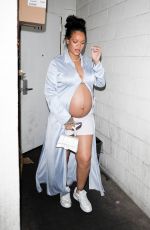 Pregnant RIHANNA Out for Dinner in Los Angeles 04/09/2022