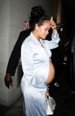 Pregnant RIHANNA Out for Dinner in Los Angeles 04/09/2022