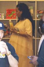 Pregnant RIHANNA Shopping at Paper Source in Santa Monica 04/04/2022