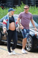 Pregnant SHARNA BURGESS and Brian Austin Green Out in Malibu 04/26/2022