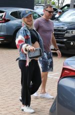 Pregnant SHARNA BURGESS and Brian Austin Green Out in Malibu 04/26/2022