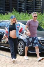 Pregnant SHARNA BURGESS and Brian Austin Green Out in Malibu 04/26/2022