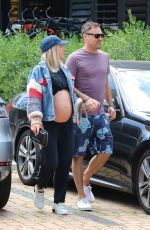 Pregnant SHARNA BURGESS and Brian Austin Green Out in Malibu 04/26/2022