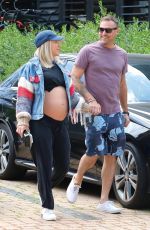 Pregnant SHARNA BURGESS and Brian Austin Green Out in Malibu 04/26/2022