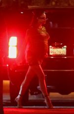 Pregnant SHAY MITCHELL Arrives at Jessica Alba