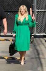 REBEL WILSON Arrives at Jimmy Kimmel in Los Angeles 04/26/2022