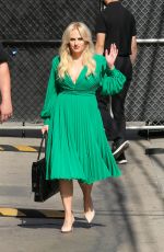 REBEL WILSON Arrives at Jimmy Kimmel in Los Angeles 04/26/2022