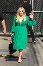 REBEL WILSON Arrives at Jimmy Kimmel in Los Angeles 04/26/2022