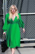 REBEL WILSON in a Green Dress and Heels Arrives at El Capitan Entertainment Centre in Hollywood 04/25/2022
