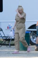 REBEL WILSON on the Set of Her Latest Project at  Studio City Park in Los Angeles 04/09/2022