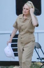 REBEL WILSON on the Set of Her Latest Project at  Studio City Park in Los Angeles 04/09/2022