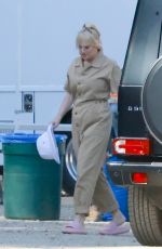 REBEL WILSON on the Set of Her Latest Project at  Studio City Park in Los Angeles 04/09/2022