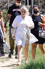 REBEL WILSON on the Set of Her New Project in Studio City 04/08/2022