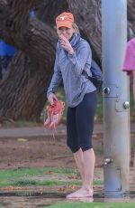 RENEE ZELLWEGER Out at a Beach in Hawaii 04/02/2022
