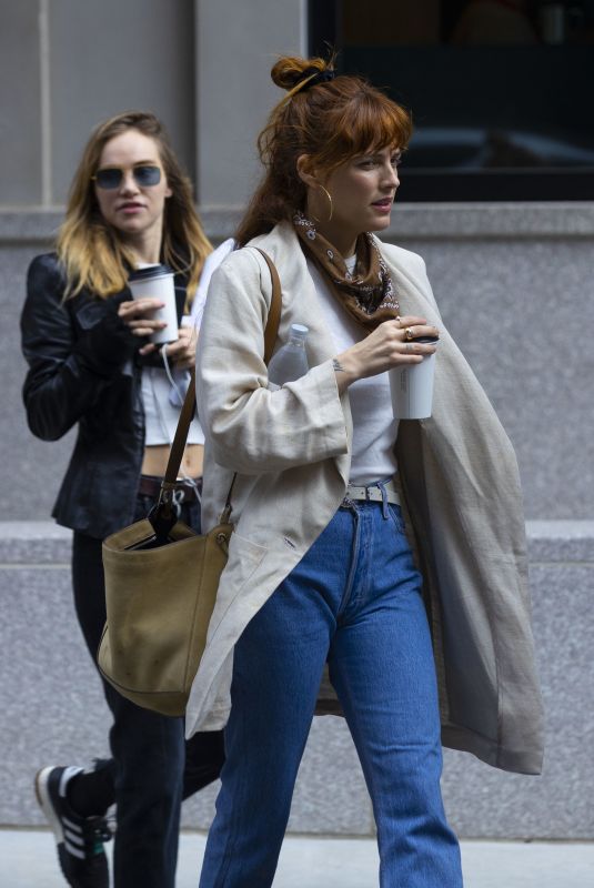 RILEY KEOUGH and SUKI WATERHOUSE on the Set of Daisy Jones & The Six in New Orleans 04/12/2022