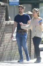 ROXANNE MCKEE Out with Her Boyfriend in London 04/20/2022