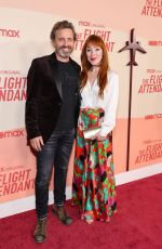 RUTH CONNELL and Rob Benedict The Flight Attendant, Season 2 Premiere in Los Angeles 04/12/2022