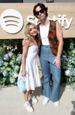 SABRINA CARPENTER at Spotify’s Desert Kick Back at Zenyara in Coachella 04/16/2022
