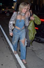 SABRINA CARPENTER in a Double Denim at Craig