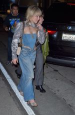 SABRINA CARPENTER in a Double Denim at Craig