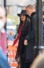 SALMA HAYEK and Channing Tatum on the Set of Magic Mike 3 in London 04/26/2022