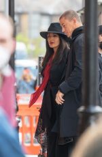 SALMA HAYEK on the Set for Magic Mike 3 in London 04/26/2022