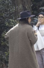 SALMA HAYEK Out with a Friend in Hampstead Heath in London 04/05/2022