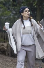 SALMA HAYEK Out with a Friend in Hampstead Heath in London 04/05/2022