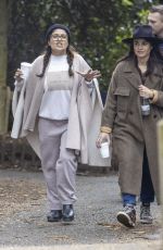 SALMA HAYEK Out with a Friend in Hampstead Heath in London 04/05/2022