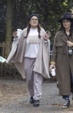 SALMA HAYEK Out with a Friend in Hampstead Heath in London 04/05/2022