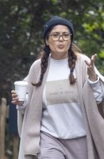 SALMA HAYEK Out with a Friend in Hampstead Heath in London 04/05/2022