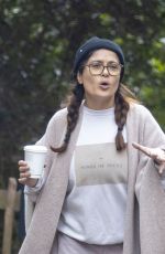 SALMA HAYEK Out with a Friend in Hampstead Heath in London 04/05/2022