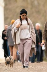 SALMA HAYEK Out with a Friend in Hampstead Heath in London 04/05/2022