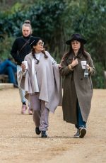 SALMA HAYEK Out with a Friend in Hampstead Heath in London 04/05/2022