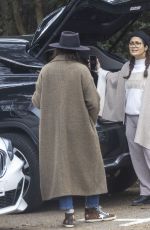 SALMA HAYEK Out with a Friend in Hampstead Heath in London 04/05/2022
