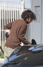 SARA GILBERT at a Gas Station in West Hollywood 04/11/2022