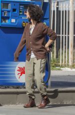 SARA GILBERT at a Gas Station in West Hollywood 04/11/2022