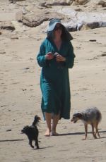 SARAH PAULSON and ELIZABETH REASER Out at Malibu Beach 04/08/2022