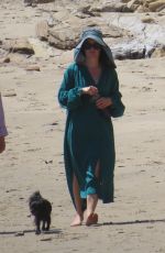 SARAH PAULSON and ELIZABETH REASER Out at Malibu Beach 04/08/2022