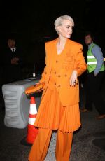 SARAH PAULSON Arrives at a Burberry Party in Los Angeles 04/20/2022