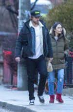 SARAH SHAHI and Adam Demos Out in Toronto 04/06/2022