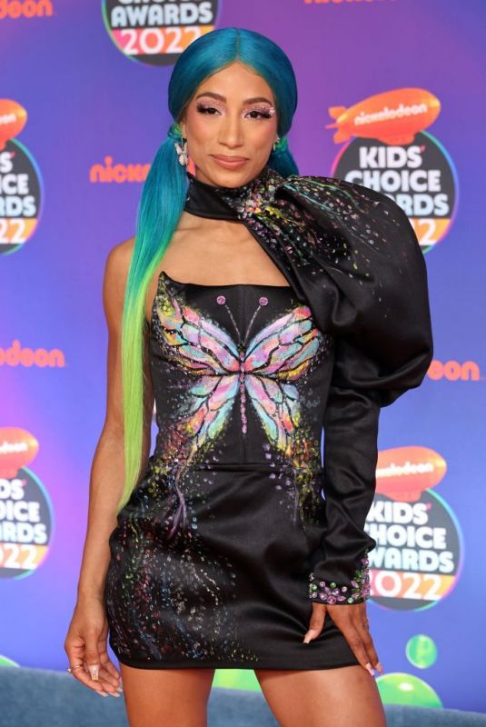 SASHA BANKS at 2022 Nickelodeon Kid’s Choice Awards in Santa Monica 04/09/2022