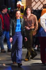 SASHA LANE on the Set of The Crowded Room in New York 03/31/2022