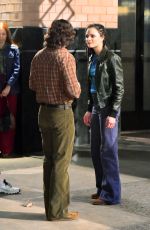 SASHA LANE on the Set of The Crowded Room in New York 03/31/2022
