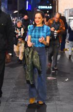 SASHA LANE on the Set of The Crowded Room in New York 03/31/2022