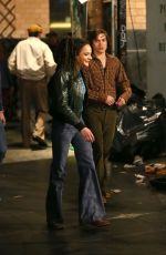 SASHA LANE on the Set of The Crowded Room in New York 03/31/2022
