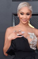 SAWEETIE at 2022 Grammy Awards in Las Vegas 04/03/2022