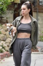 SCOUT WILLIS Out Visiting a Friend with Her Dog in Los Feliz 03/31/2022